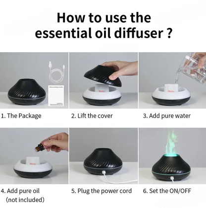 FlameFusion™ - Volcanic Aroma Diffuser